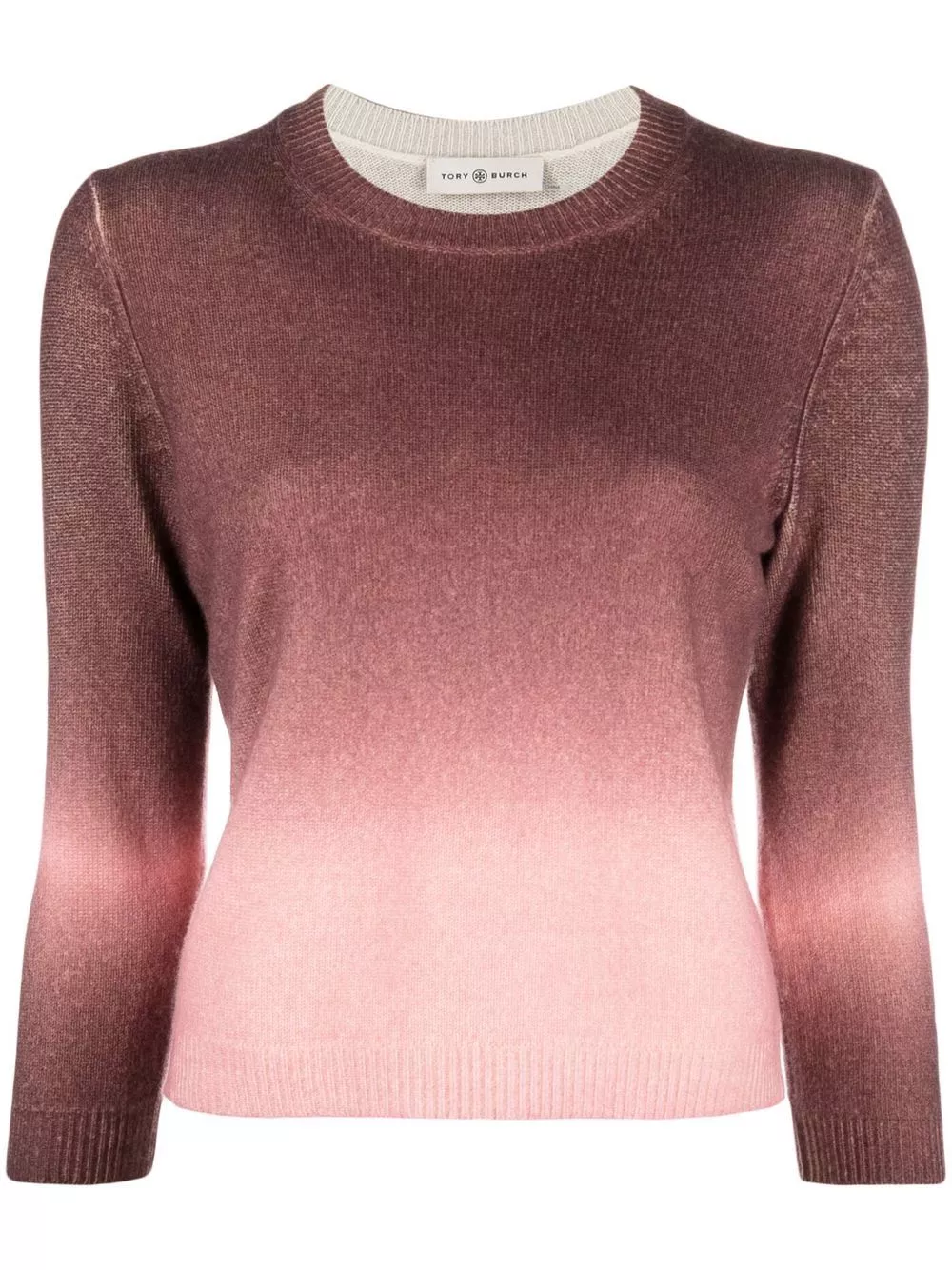 Affordable Tory Burch ombre-effect cashmere jumper Women 0128