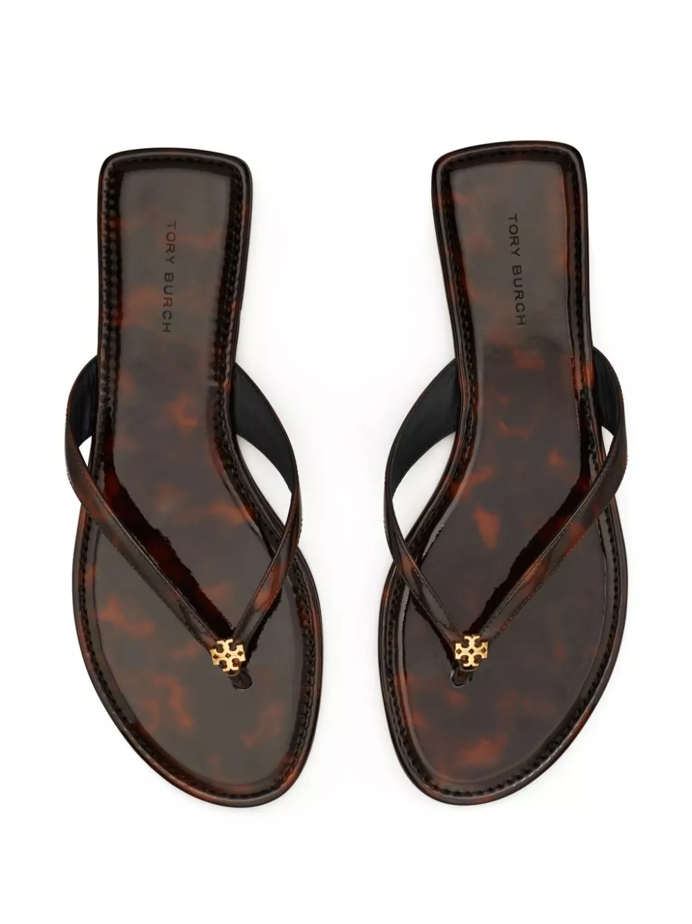 Cheap Tory Burch Classic leather flip flops Women 0115