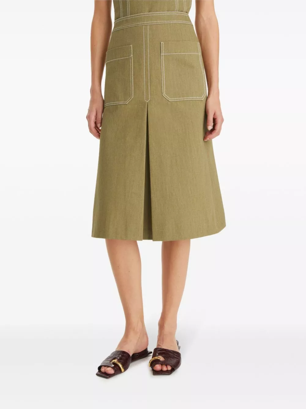 Affordable Tory Burch cotton twill skirt Women 0118