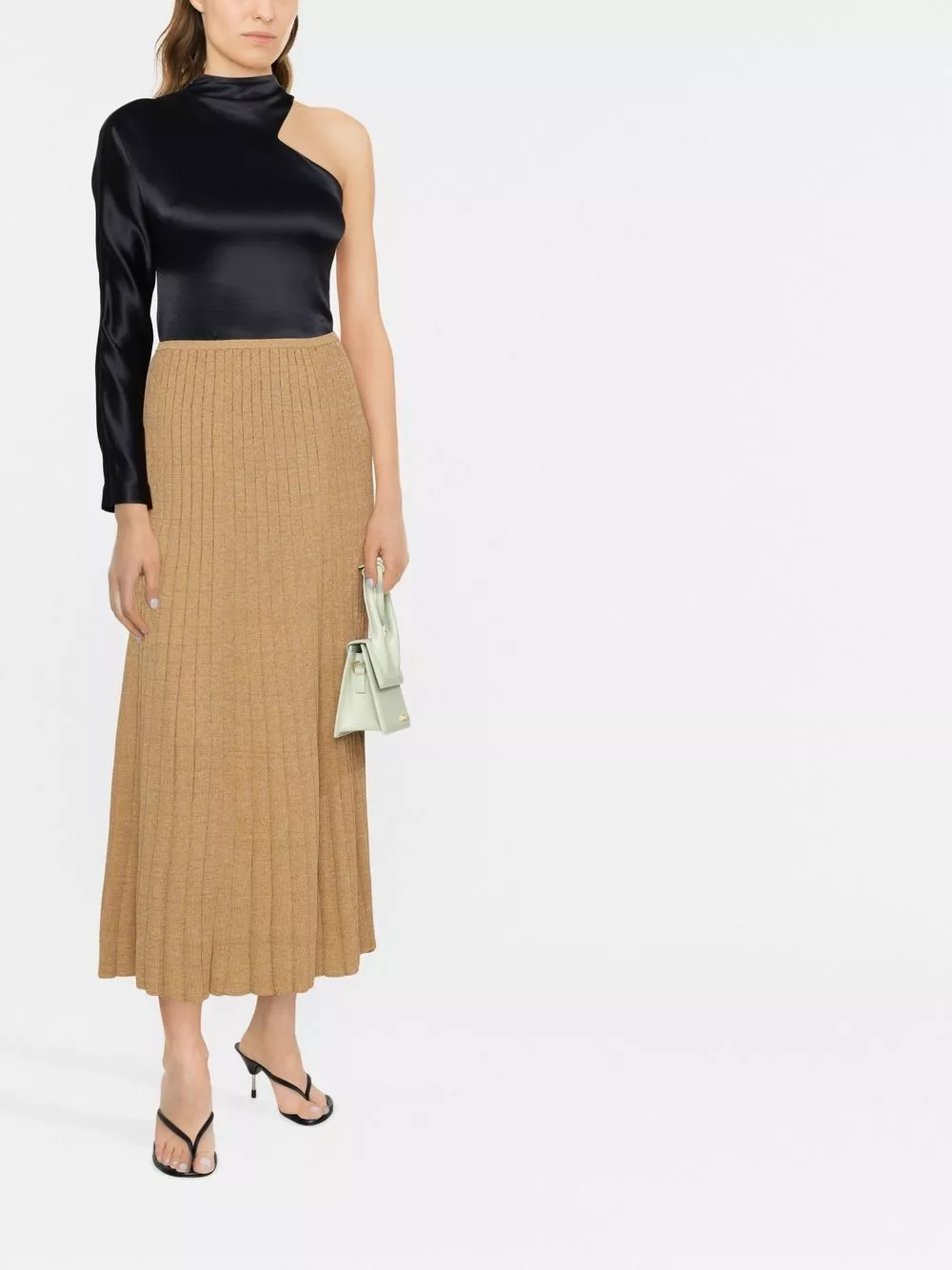 Affordable Tory Burch pleated knit midi skirt Women 0128