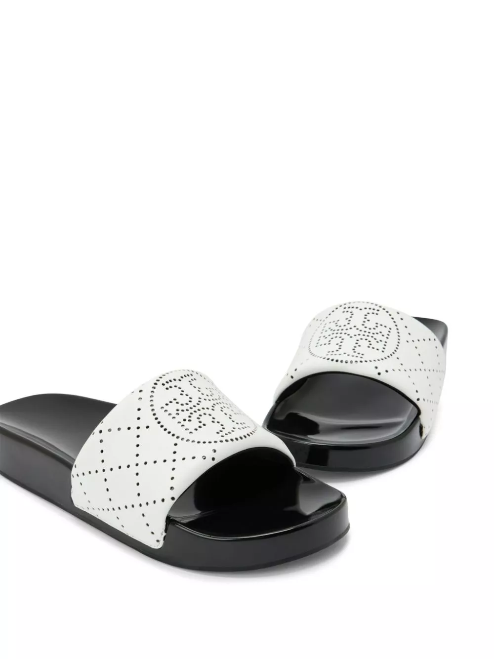 Affordable Tory Burch Double T pool slides Women 0115