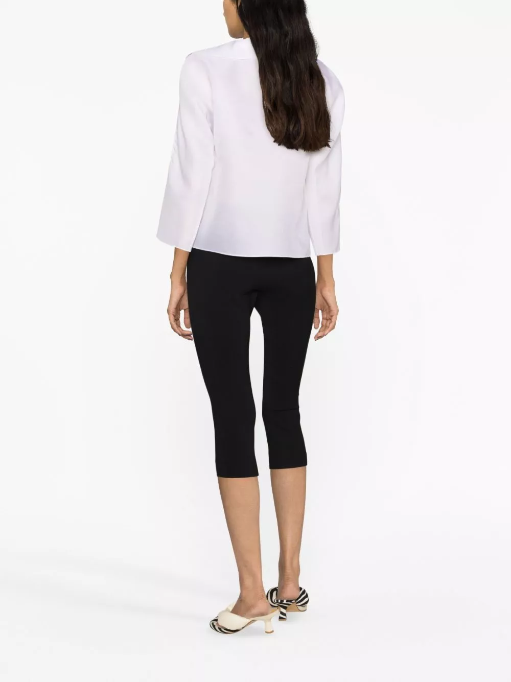 Affordable Tory Burch cropped crepe leggings Women 0118