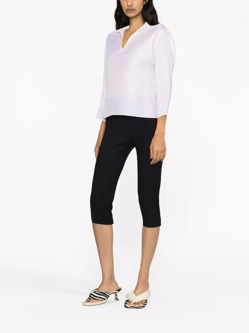 Affordable Tory Burch cropped crepe leggings Women 0118