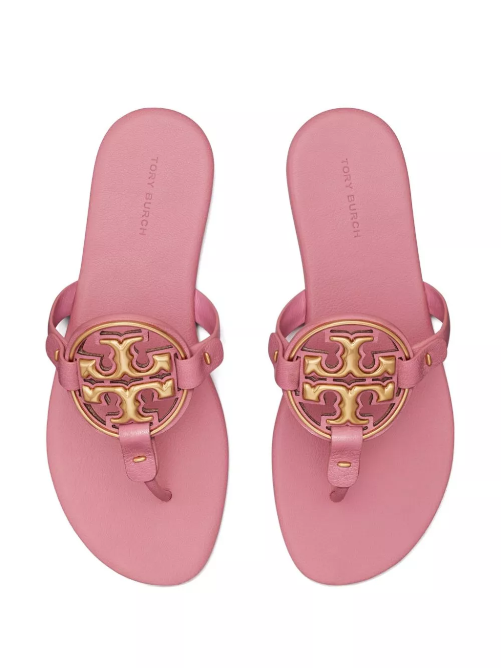 Affordable Tory Burch METAL MILLER SOFT leather sandals Women 0124