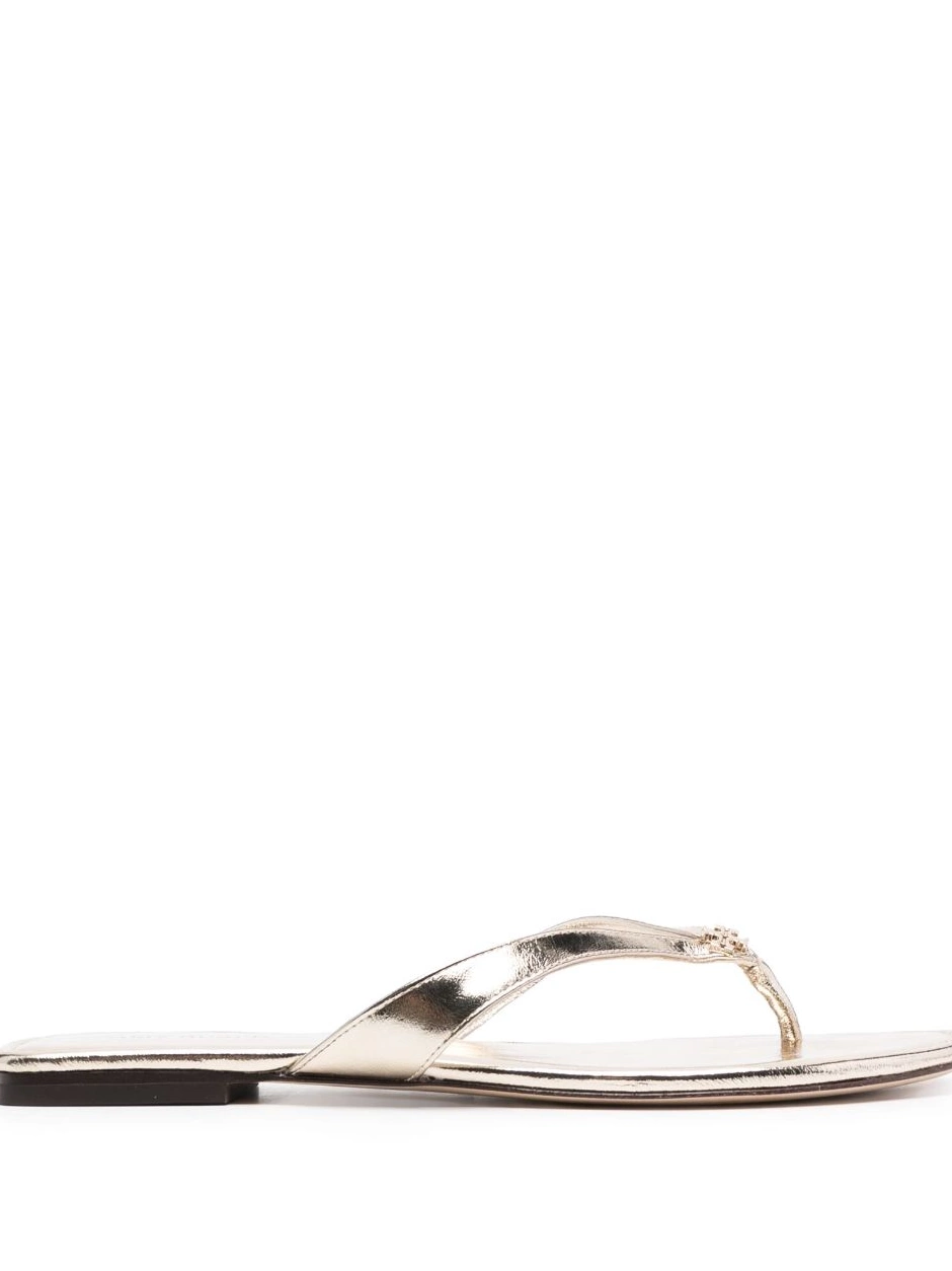 Affordable flip-flops Burch Tory Women leather flat 0215