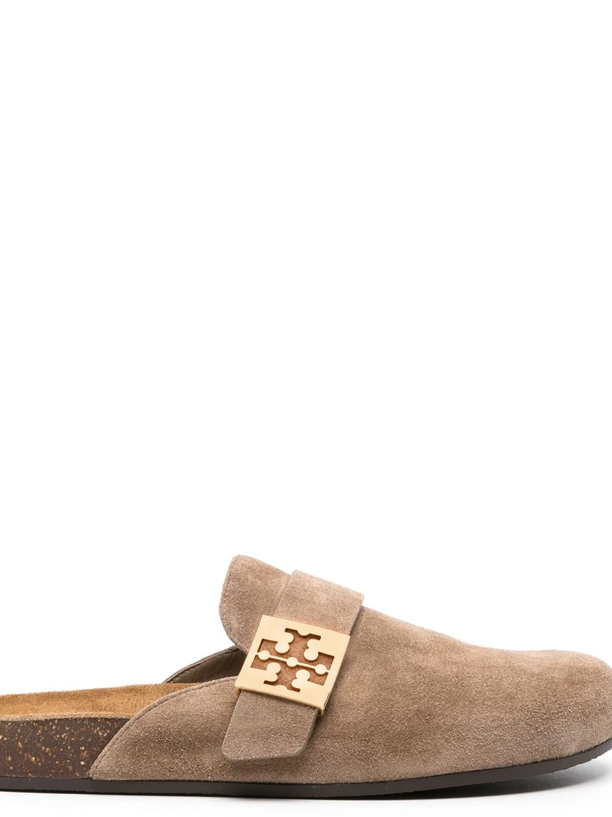 Affordable Burch Tory logo-plaque Women mules suede 0212