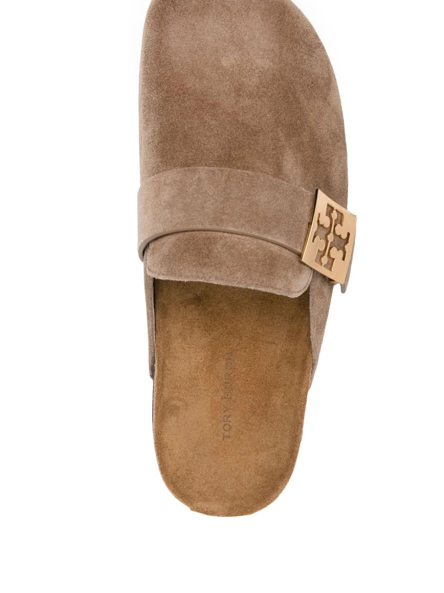 Affordable Burch Tory logo-plaque Women mules suede 0212