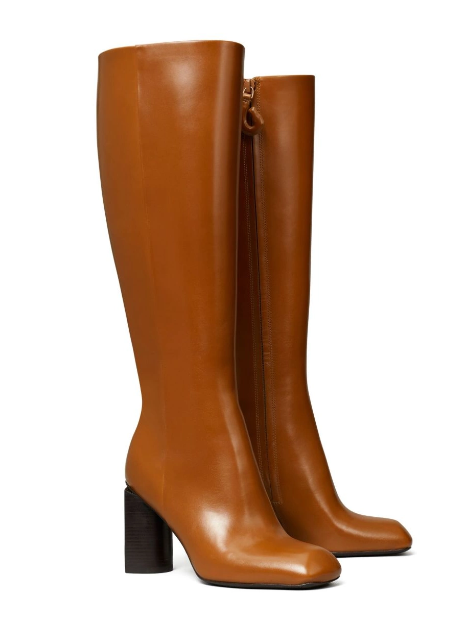 Affordable Heel Tory Women 90mm knee-high Burch Twisted boots 0210