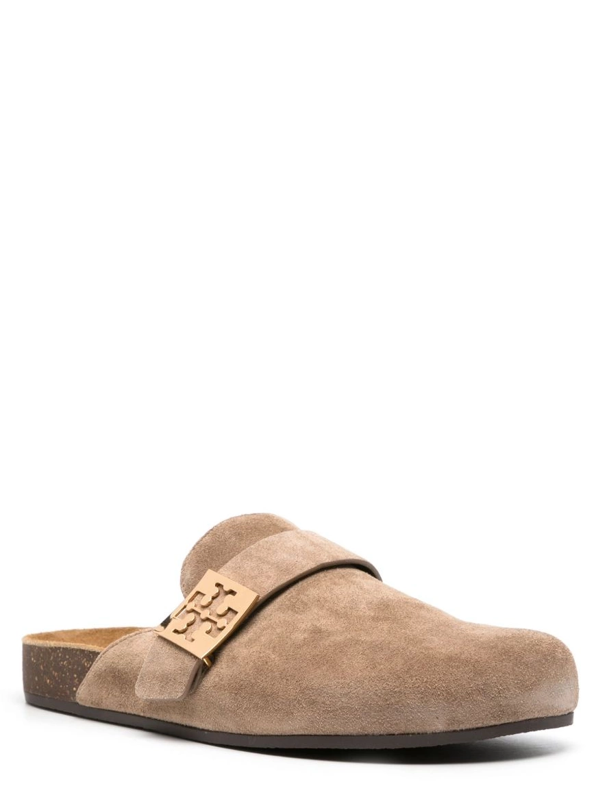 Affordable Burch Tory logo-plaque Women mules suede 0212