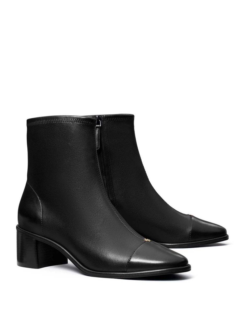 Affordable cap-toe boots ankle Burch Tory Women 50mm 0309